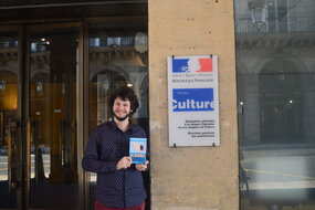 Photo de Mickaël Schauli au Ministère de la Culture à Paris | Janvier 2022