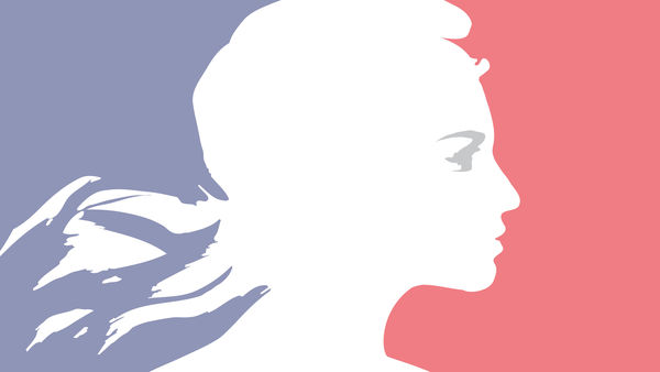 laicité, Marianne république française en transparence