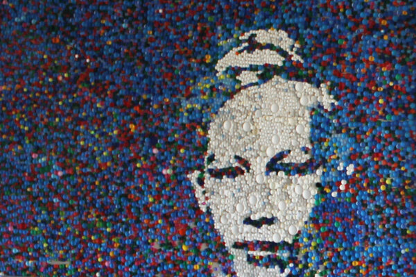 photo de la fresque en salle de réception, INSPÉ, campus de la Meinau