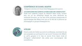 Visuel de la journée, photos + texte