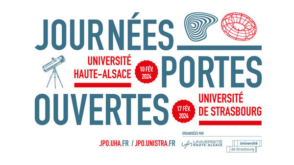 Visuel graphique JPO (Université de Strasbourg)