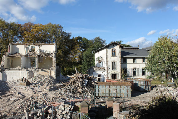 Démolition des anciens bâtiments | 22 octobre 2021