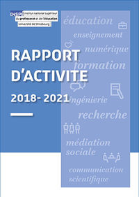 page de couverture du rapport d'activité 2018-2021