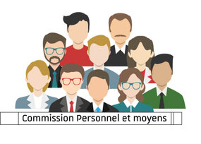 Visuel graphique commission personnel et moyens 